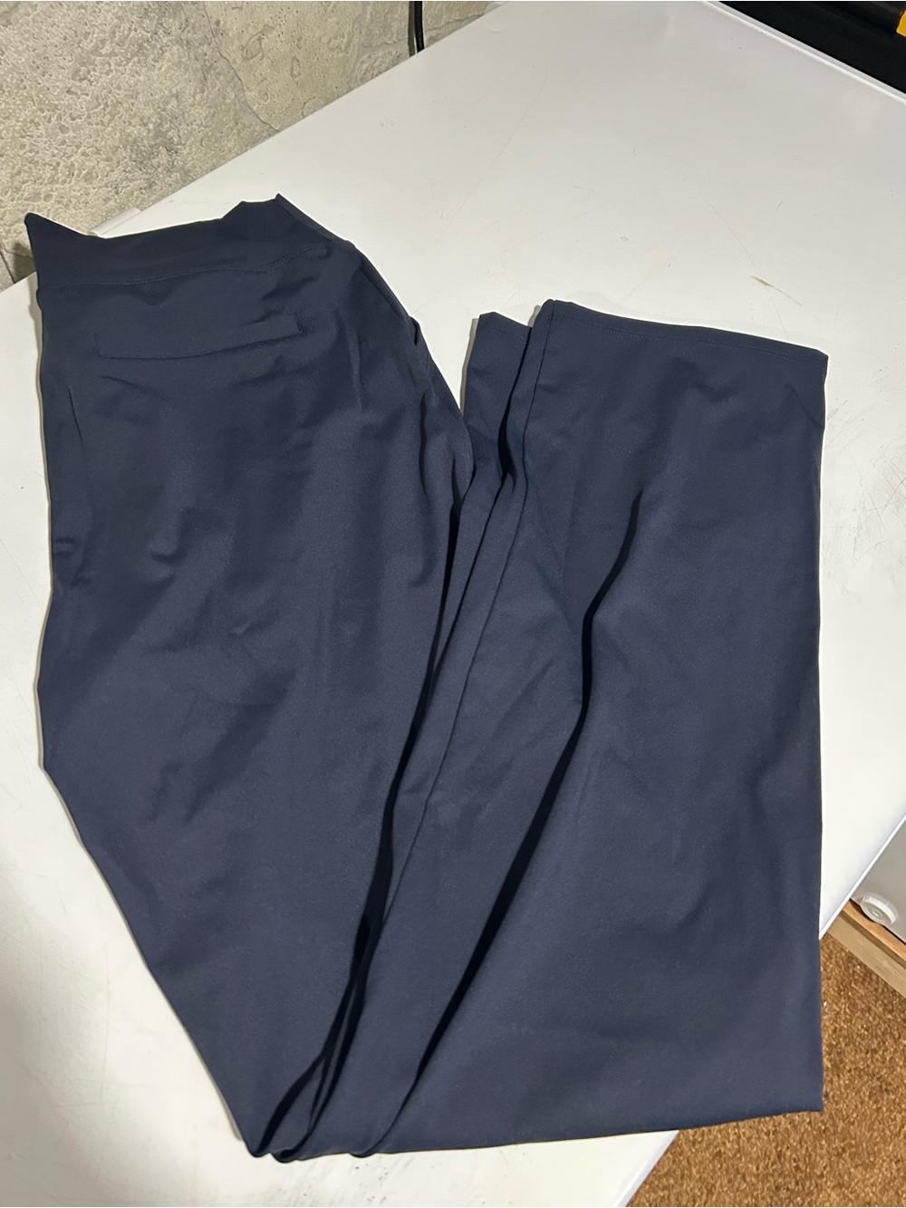 Women’s Navy Chinos — Classic Stretch Khaki Pants